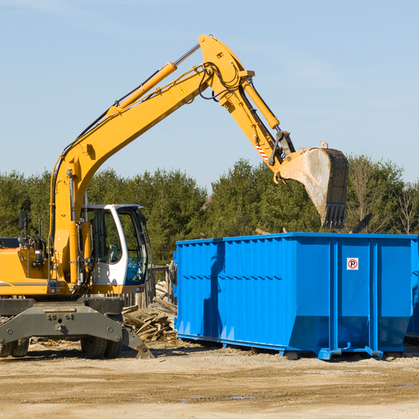 are there any restrictions on where a residential dumpster can be placed in Erie County